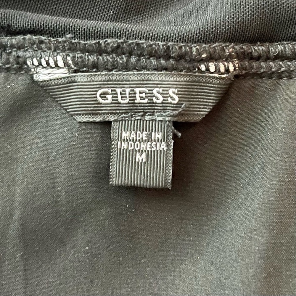 Guess Sheer Top Black Size M - Picture 3 of 4